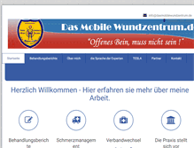 Tablet Screenshot of dasmobilewundzentrum.de